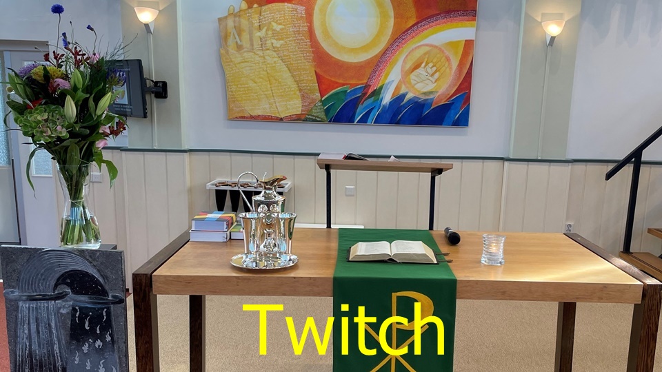 Live beeld kerkdienst Twitch